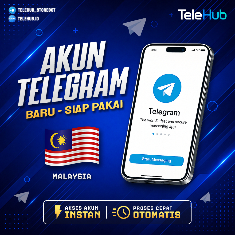 AKUN TELEGRAM MALAYSIA | BARU SIAP PAKAI | NOMOR LUAR NEGRI