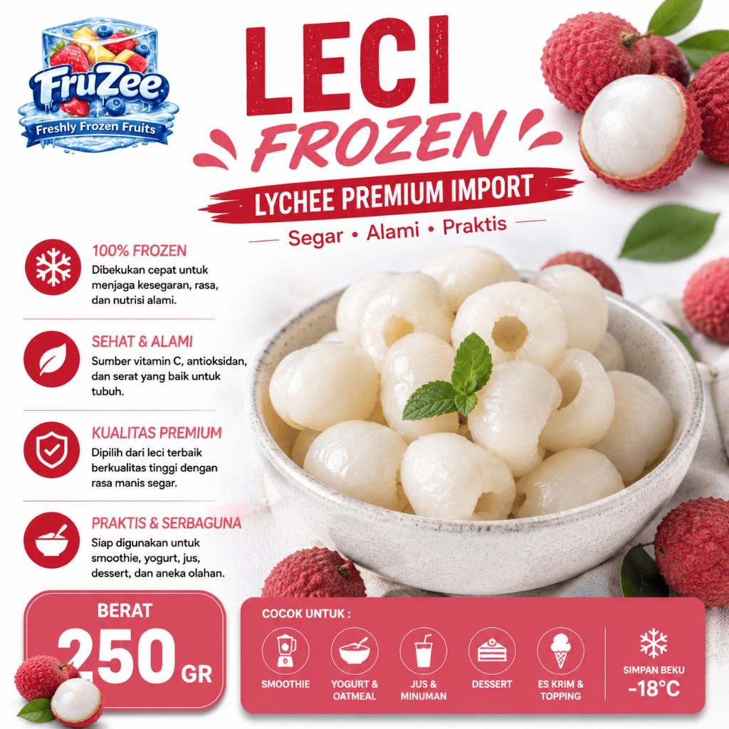 Buah leci frozen | Lychee Import
