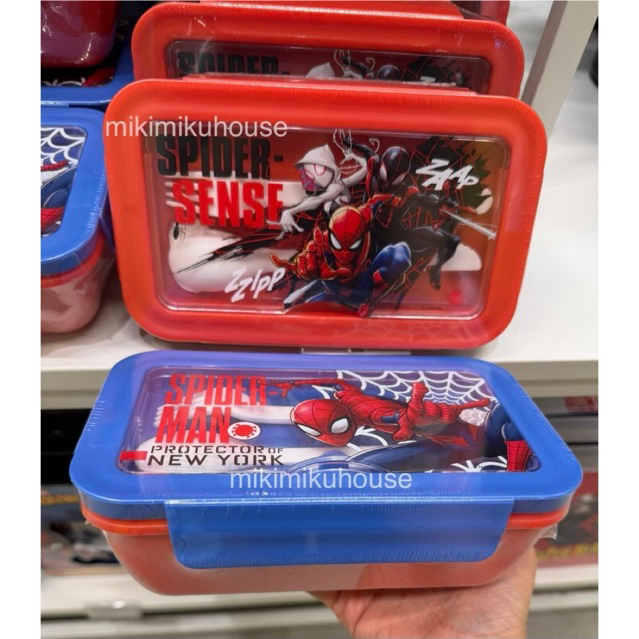 READY STOCK MARVEL SPIDER-MAN LUNCH BOX KOTAK MAKAN SPIDERMAN MR DIY KOTAK BEKAL SPIDER MAN BENTO BO