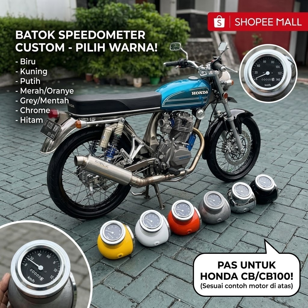 batok lampu YL PNP spido babon /batok lampu depan Yl PNP spido babon /crom