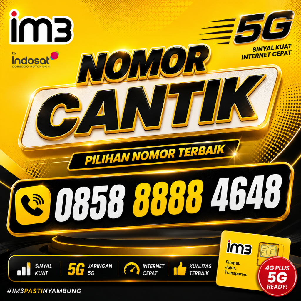 Nomor Cantik Indosat 88888 Kartu Perdana im3 Nomer Cantik im3 8888 4648