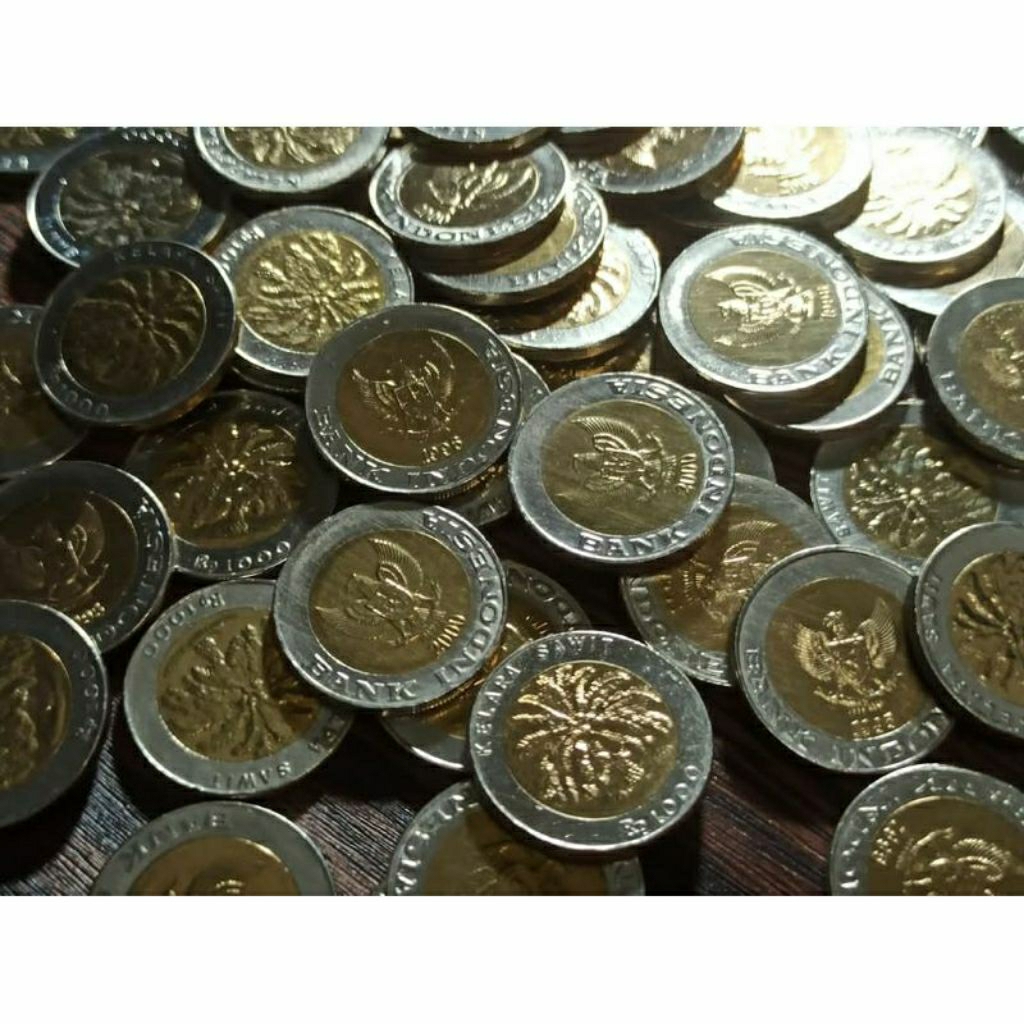 Uang Kuno Koin 1000 Rupiah Kelapa Sawit Asli