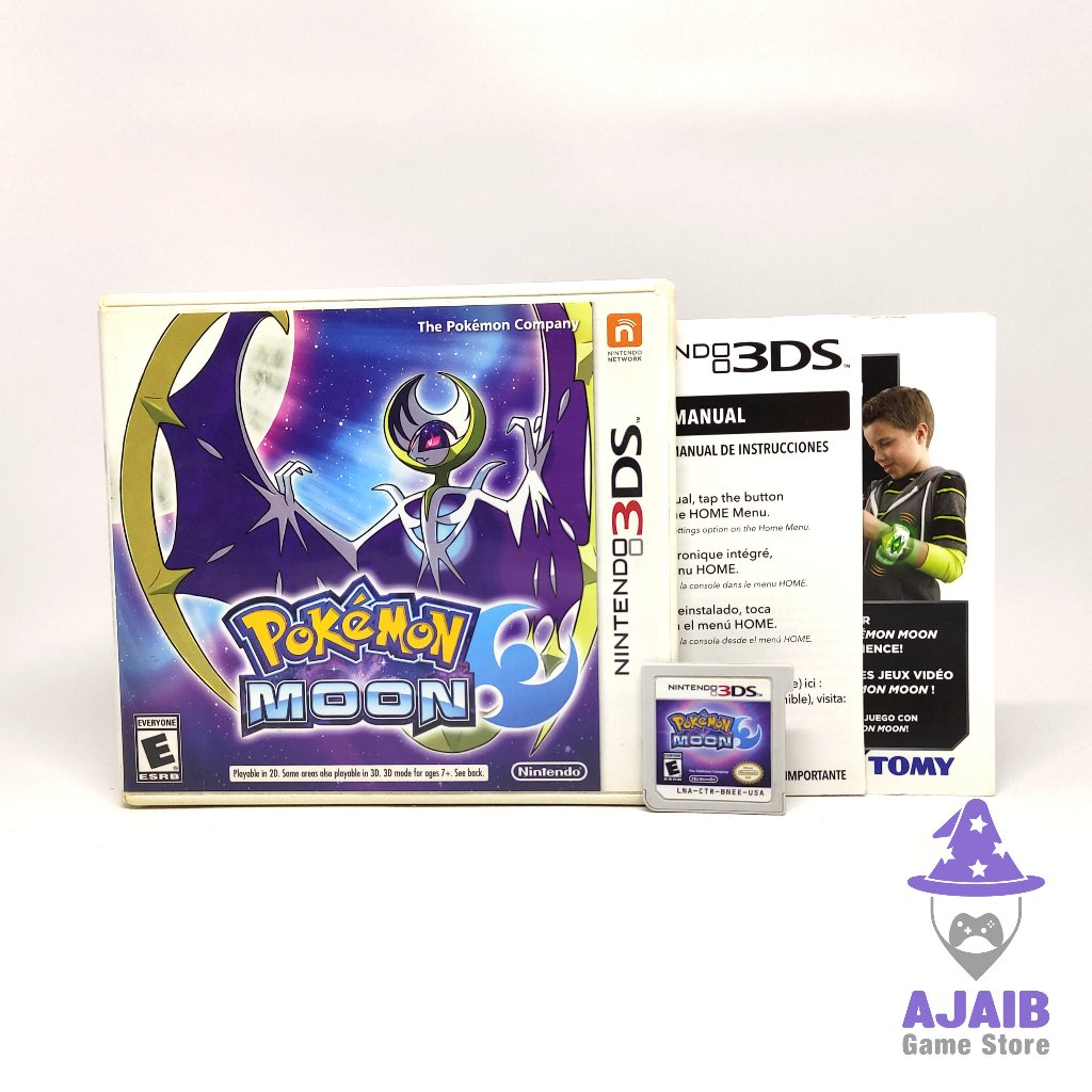 Pokemon Moon Nintendo 3DS 2DS Game Fullset