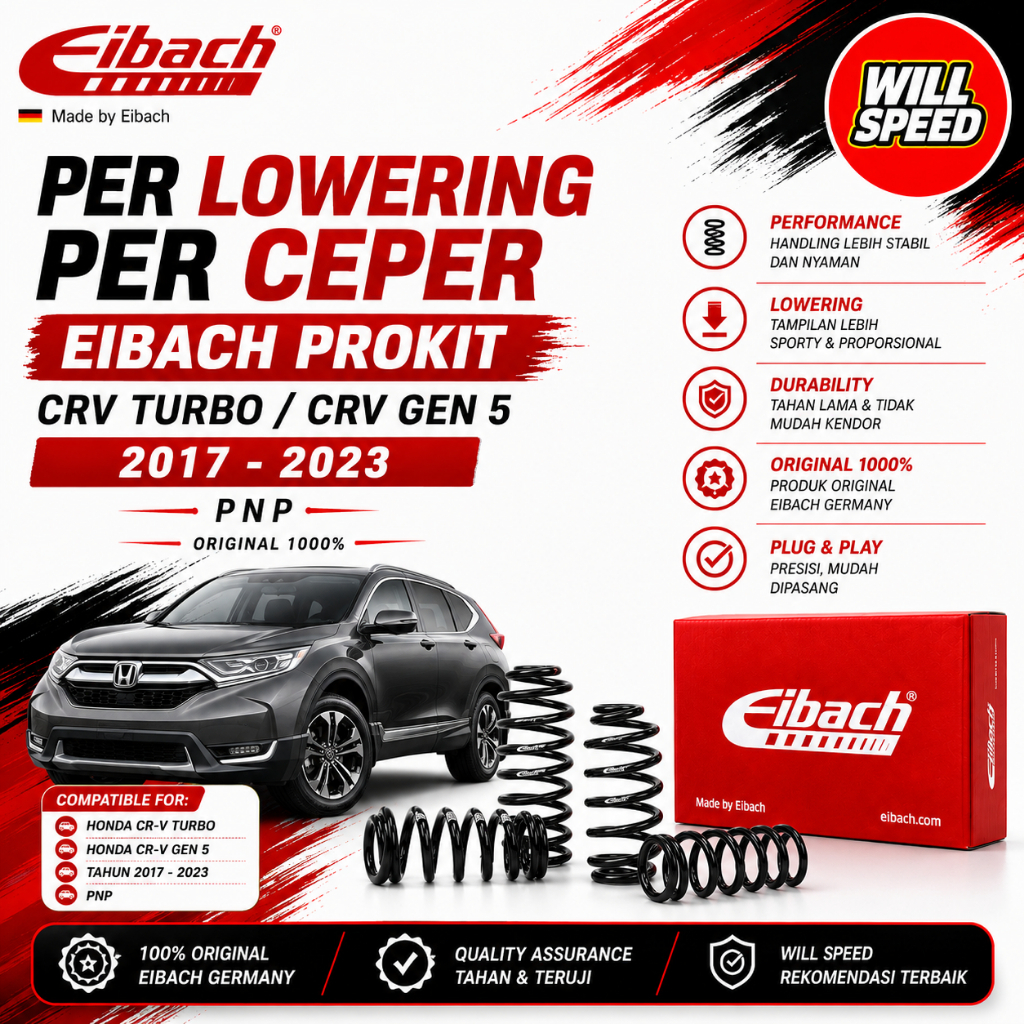 PER LOWERING PER CEPER EIBACH PROKIT CRV TURBO CRV GEN 5 2017-2023 EIBACH PROKIT