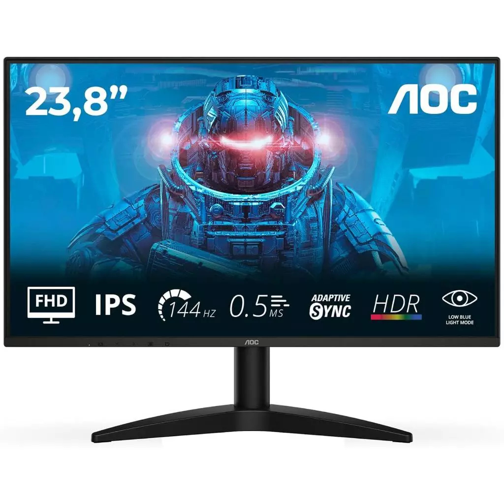 Monitor AOC 24B36XE 24 Inch FHD (1920x1080) IPS Gaming Monitor 144Hz - 24" Inch