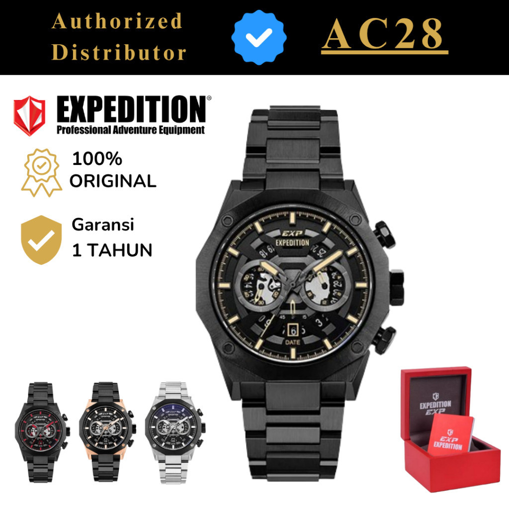 Jam Tangan Pria Expedition EXP 6834 / E 6834 / E6834 Original Garansi 1 Tahun