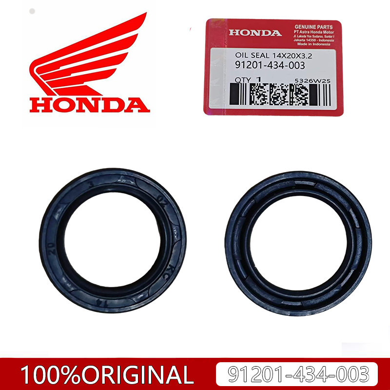 Oil Seal Transmition Final Gear 14x20x3.2 91201-434-003 Ori Honda PCX Genio Beat Scoopy Spacy Vario 
