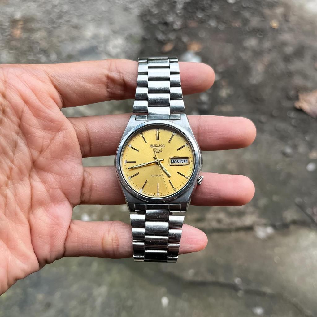 Seiko 5 automatic original second gold