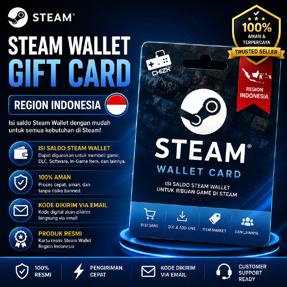 SWC SteamWallet Gift Card IDR Region Indonesia Digital Code