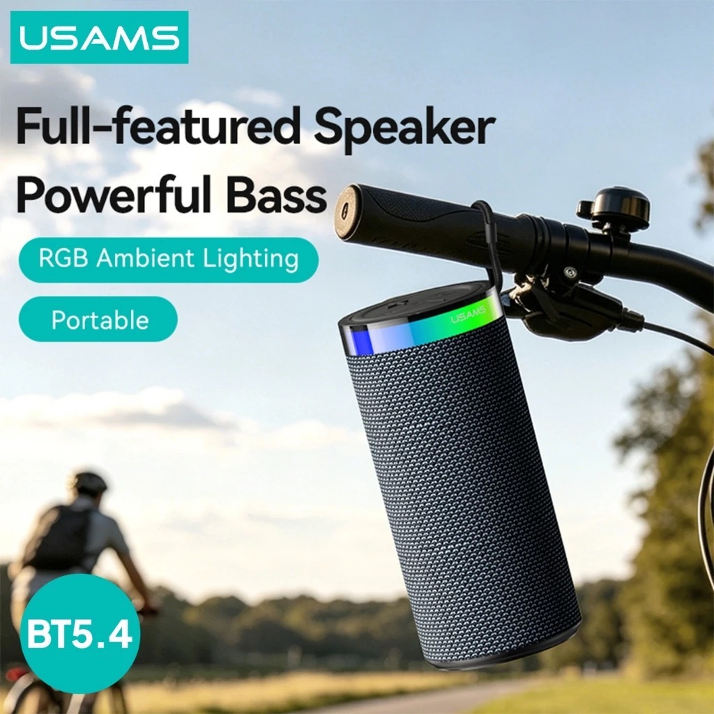 USAMS YX018 Speaker Bluetooth 5.4 Portable With Ambient Light RGB