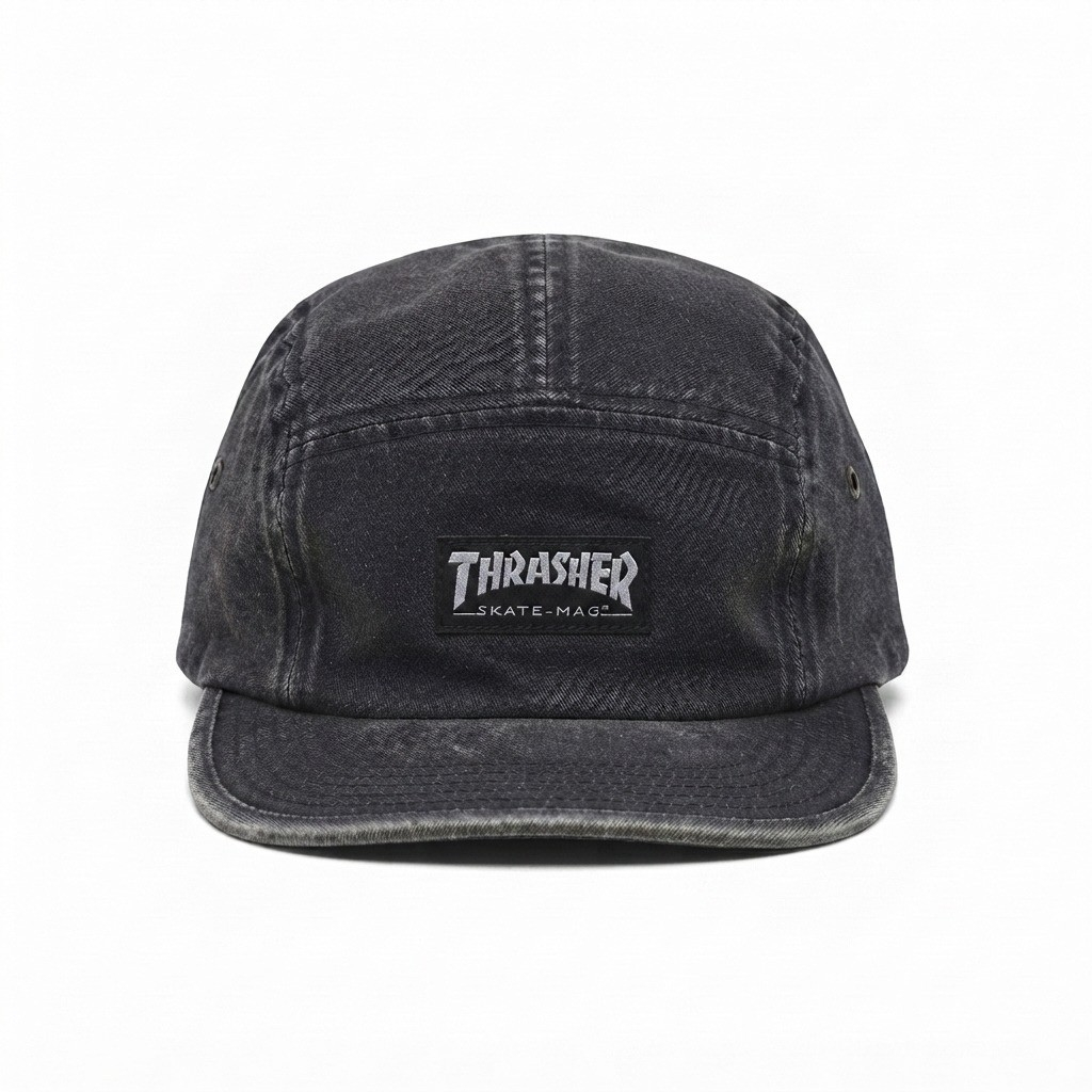 Topi 5 Panel THRASHER Washed Vintage Distro Streetwear Casual