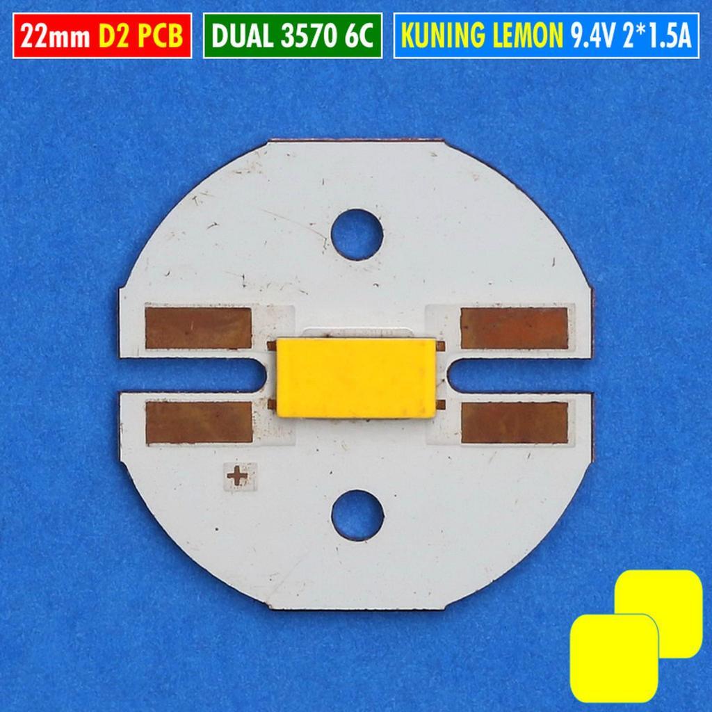 Led Sorot MCP D2 3570 22mm 30W 6C Dual Kuning Kuning LED Laser BiLED RTD AES 9V