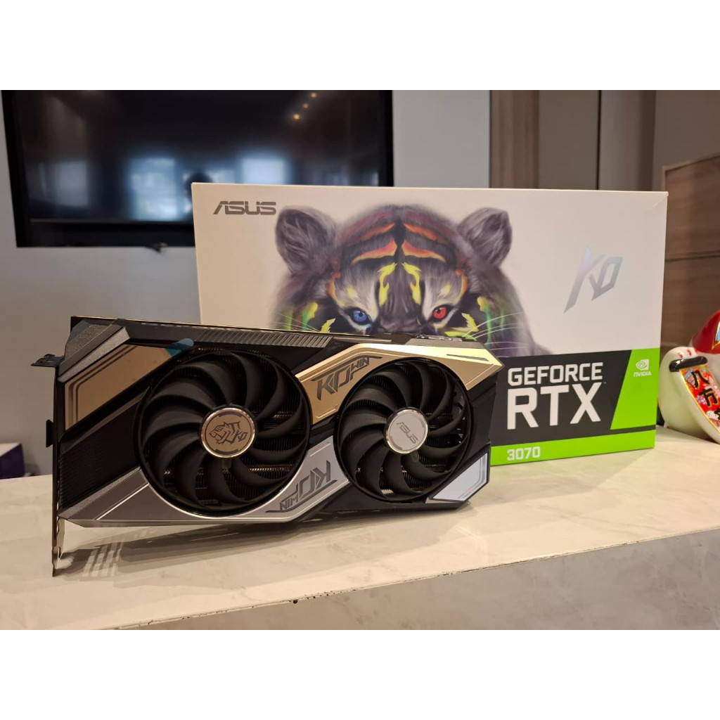 VGA NVIDIA ASUS KO GeForce RTX 3070 / RTX3070 OC Edition 8GB GDDR6 - Second 2ND MULUS LIKE NEW