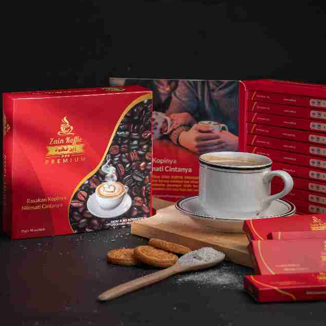 ZAIN KOFFIE Box isi 10 Sachet, 1 Sachet untuk 2 kali minum. Exp Maret 2028