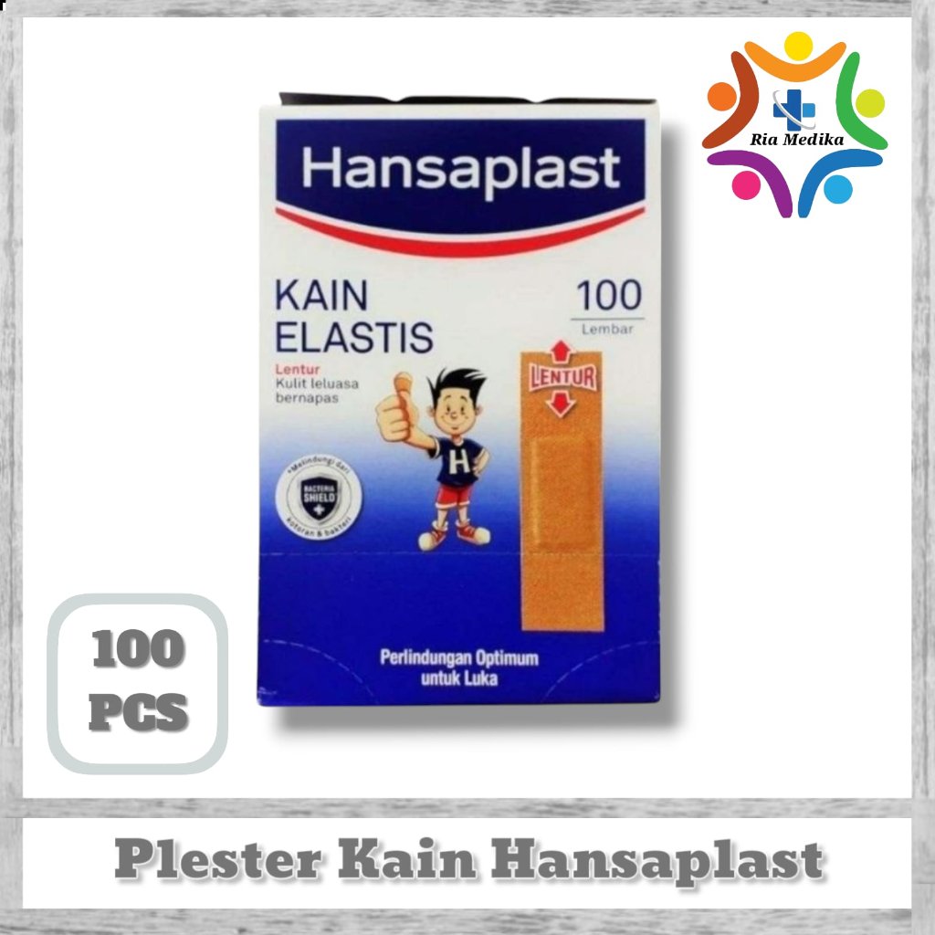 Plester Luka Hansaplast Isi 100Pcs  Hansaplast  Plester Hansaplast