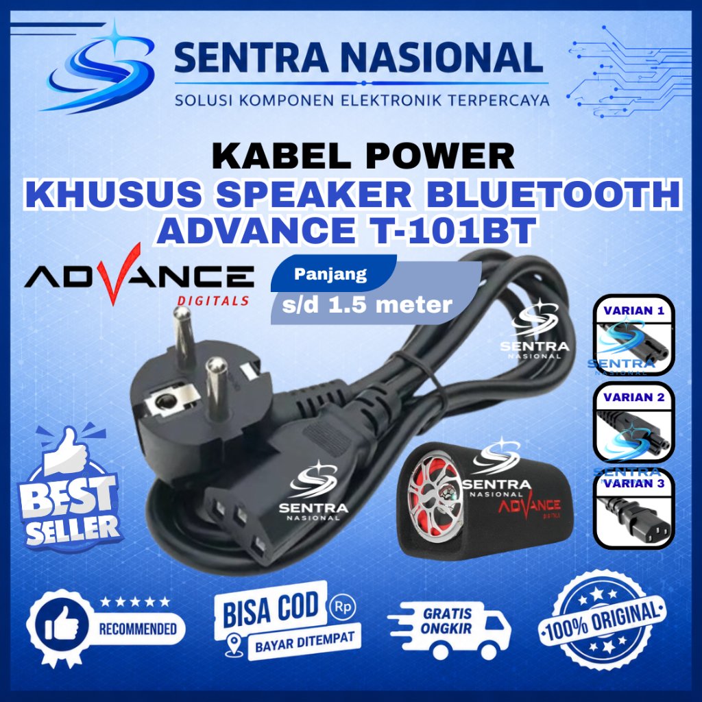 KABEL LISTRIK  SPEAKER ADVANCE T101 BT HIGH QUALITY ANTI KORSLET | COK KABEL SPEAKER BLUETOOTH ADVAN