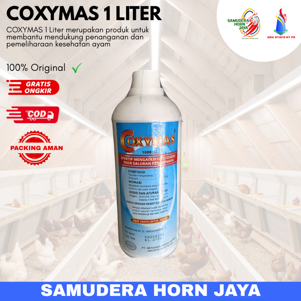 Coxymas 1 liter mengatsi Coccidiosis pada saluran pencernaan Berak Darah