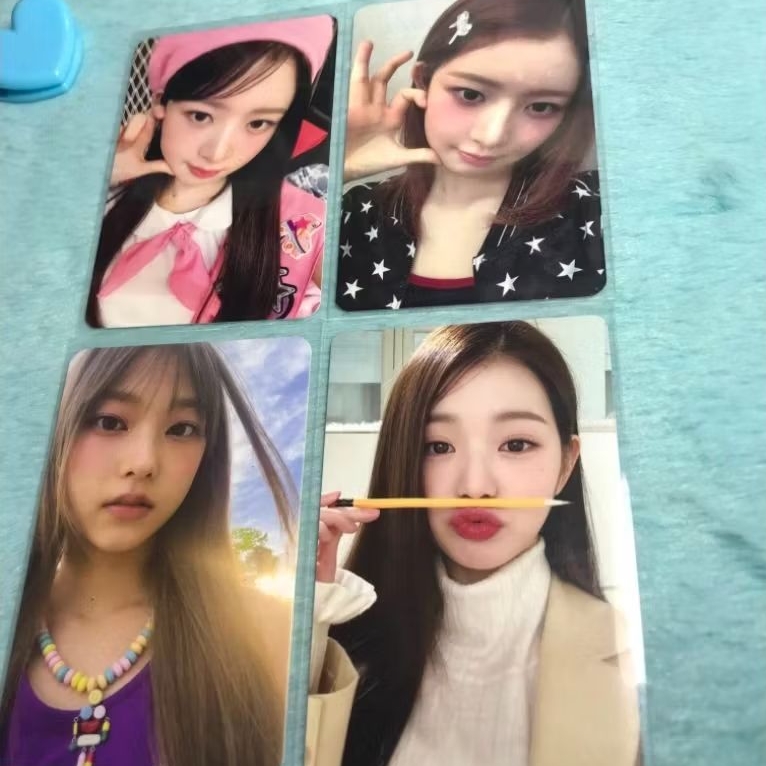 photocardd officiall nj ive rei pramuka haerin cimol bojOt wony pensil
