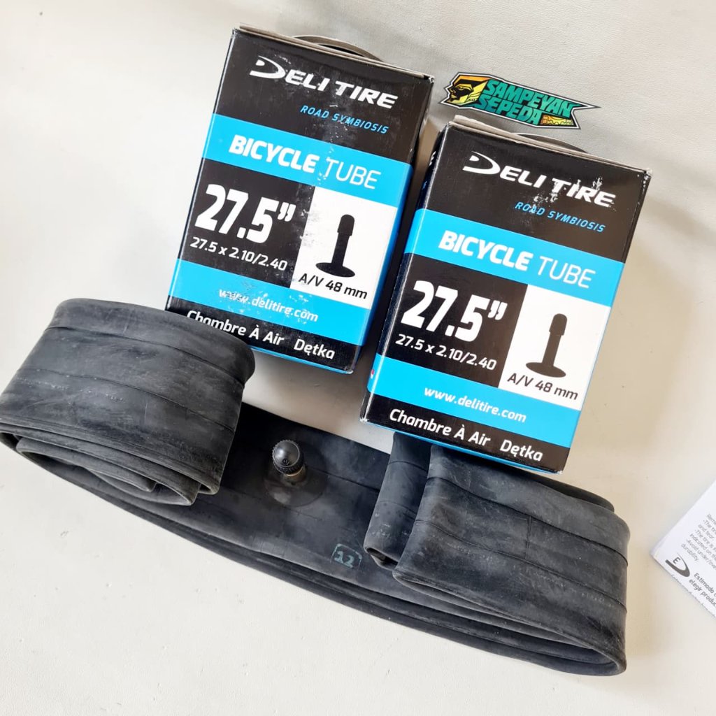 DELITIRE Ban Dalam Sepeda Deli 27.5 X 210-2.40 AVL 48mm Ban Dalam Sepeda MTB Federal Ban Dalam 27.5x