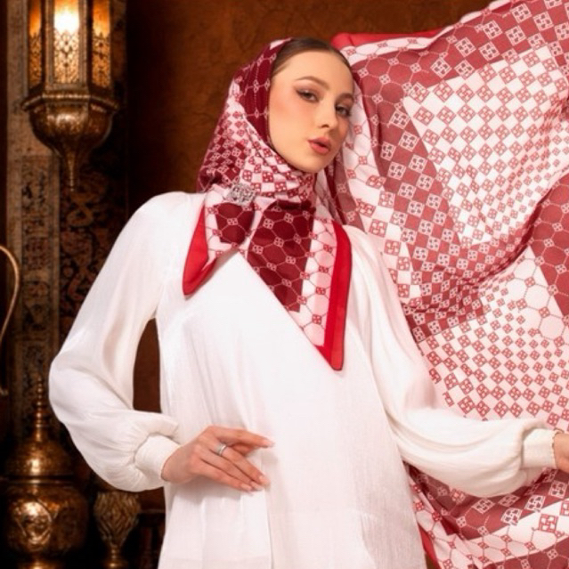 IVAN GUNAWAN PRIVE - All Variant Red Scarf Jilbab ORIGINAL By IVAN GUNAWAN