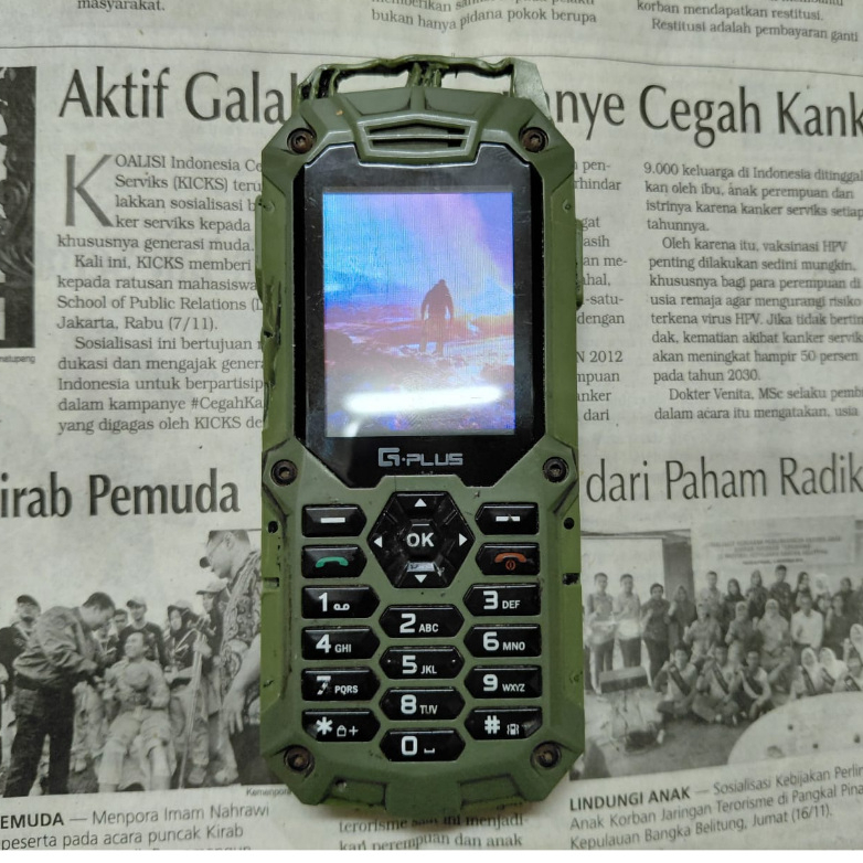 Hape Outdoor Gplus G110 Seken OMR003 Signal Anti Begal Tanpa Back Casing