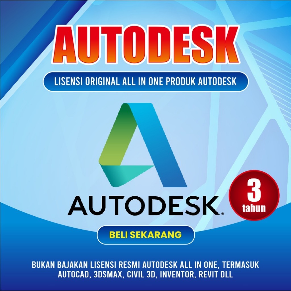Lisensi Autodesk All Apps 2026 Original Resmi | Original 1-3 tahun | Resmi 100% Original Lisensi (Au