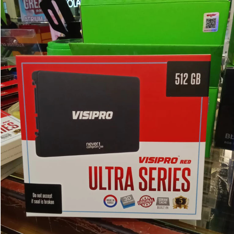 VISIPRO RED SSD Ultra 512GB Solid State Drive Storage 512GB