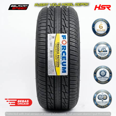 BAN TUBLES FORCEUM TRIDEKA WLW 185 65 R14-TOKO BAN CIMANGGIS