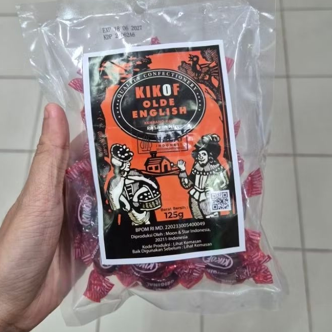 Kikof Olde English Halal Permen Pereda Batuk Rasa Mint 125gr