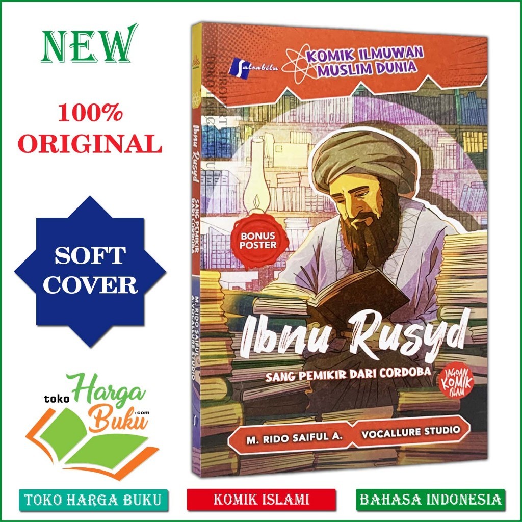 Foto Komik Ibnu Rusyd Sang Pemikir Dari Cordoba FULL COLOR Ilmuwan Muslim Dunia BONUS Poster Buku Anak Salsabila Pustaka Al-Kautsar