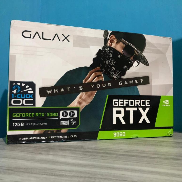 VGA NVDIA GALAX Geforce RTX3060 / RTX 3060 12GB DDR6 DUAL FAN (BEKAS TERMURAH)