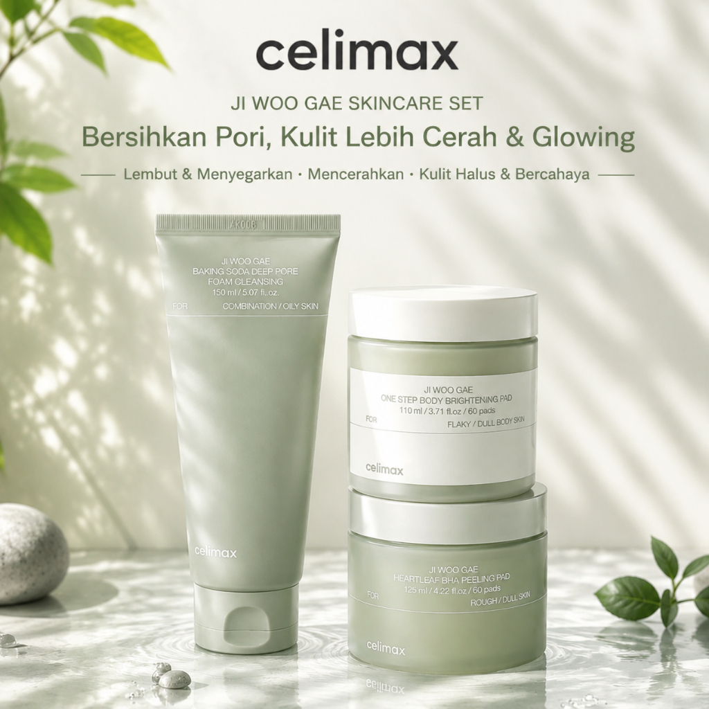 CELIMAX Ji Woo Gae Series / Baking Soda Deep Pore Foam Cleansing 150ml / Heartleaf BHA Peeling Pad 6