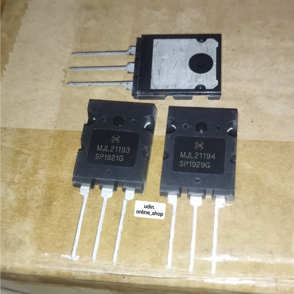 TRANSISTOR TR MJL21193 MJL21194 SEPASANG CHIP BESAR MJL 21193 MJL21194