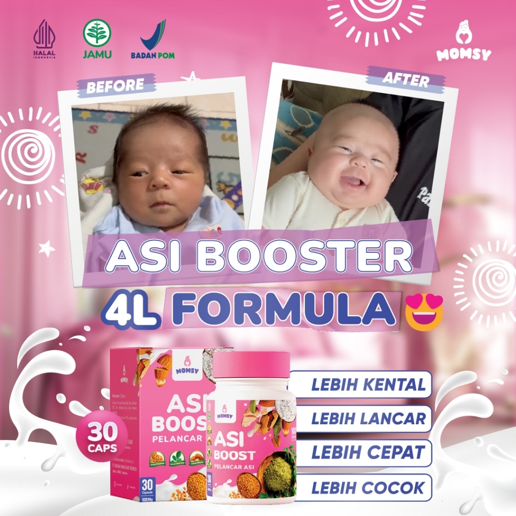 MOMSY Asi Booster Pelancar ASI 30 kapsul BPOM & Halal