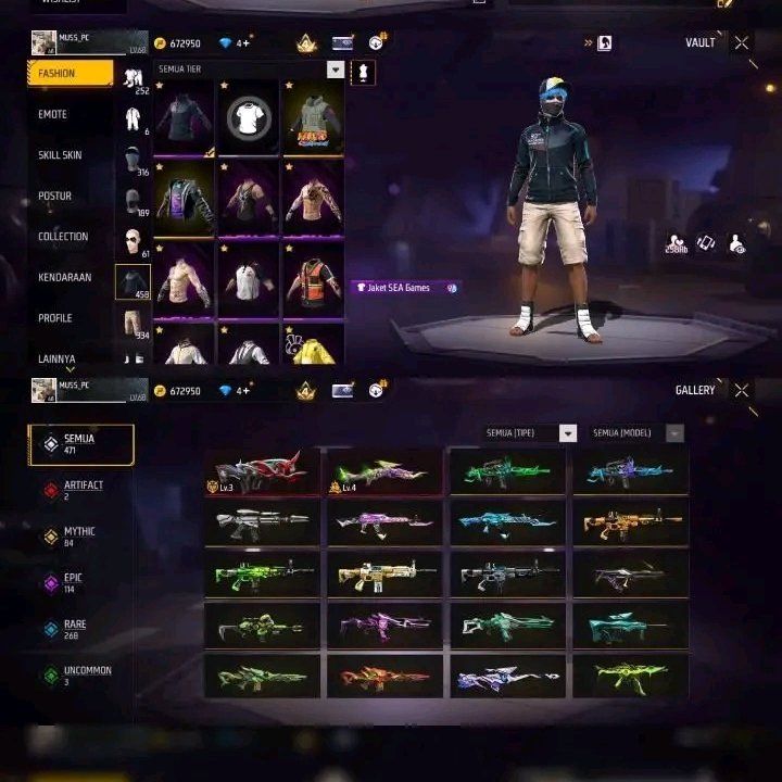FF Sultan GG Cuy - Akun Game FreeFire Sultan