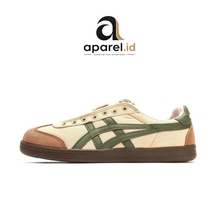 Onitsuka Tokuten Beige Green Sneakers Original