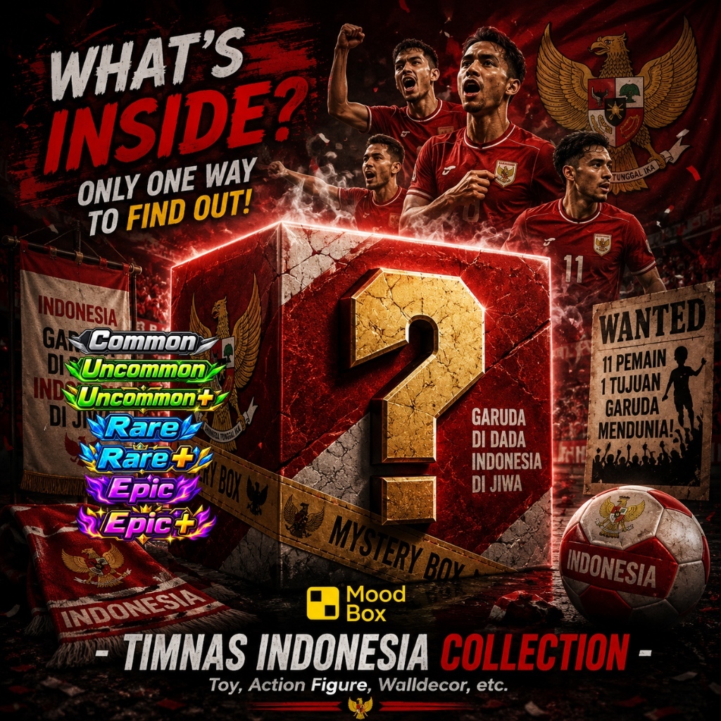 MoodBox Mistery Box TIMNAS INDONESIA Collections | Common | Uncommon | Rare| Epic