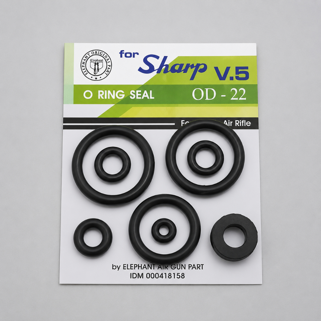 Sil Set tabung v5 elephant seal O-RING sharp oring od22 ORIGINAL elephant