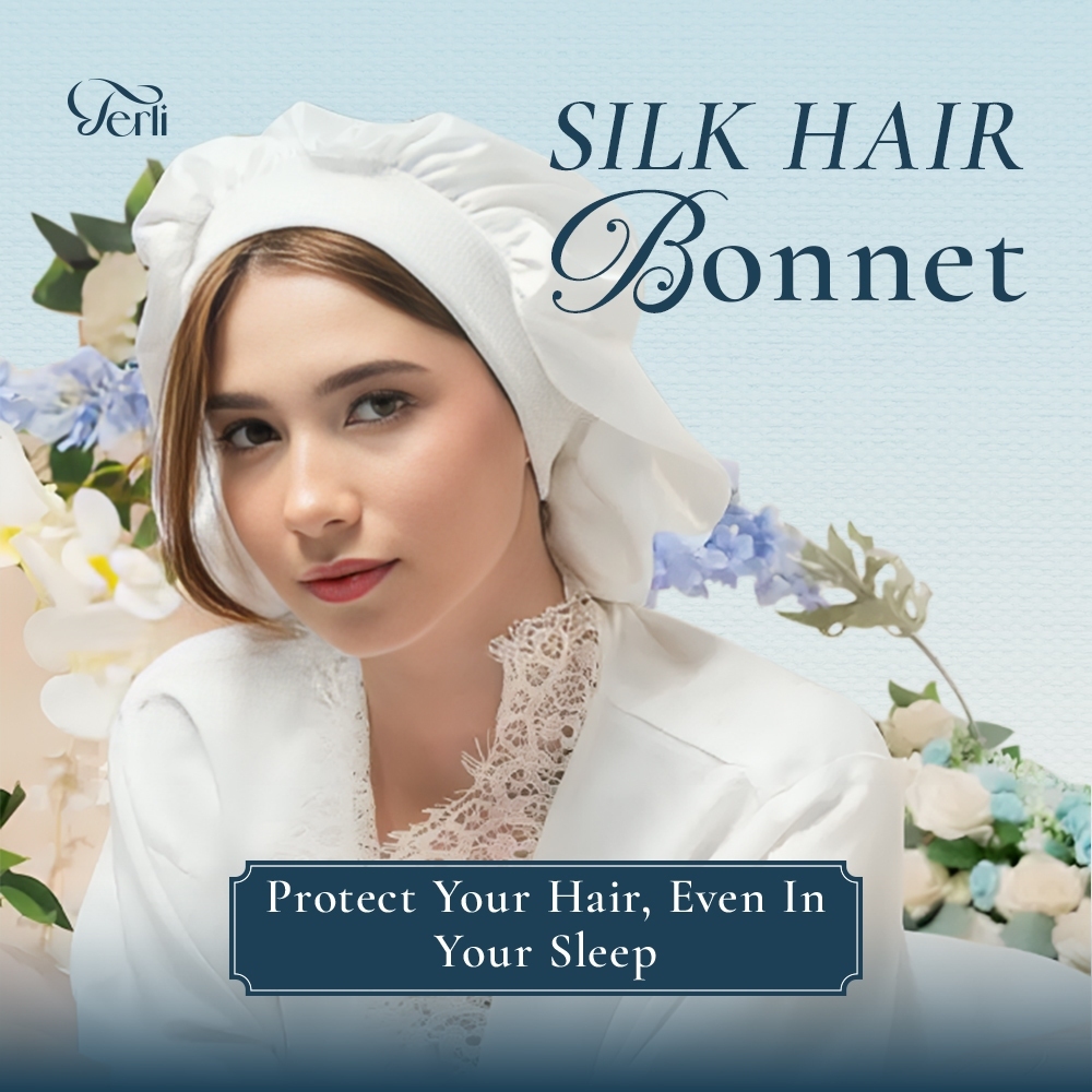 Terli Beauty | Hair Bonnet Satin Silk - Mencegah Rambut Kusut Saat Tidur