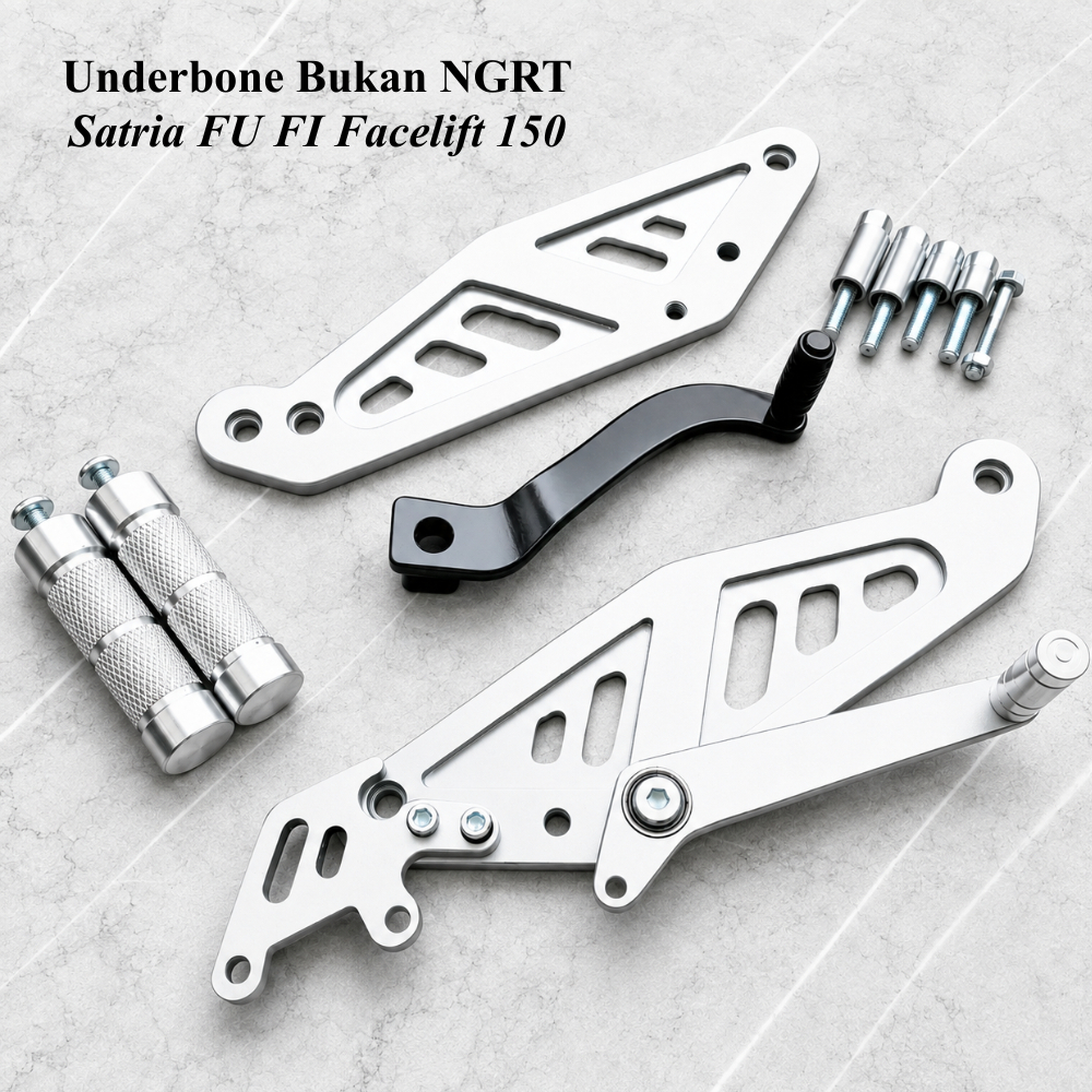 Footstep Underbone Satria FU FI 150 FACELIFT Karbu & Injeksi Model Bukan NGRT Step Anderbon Custom U