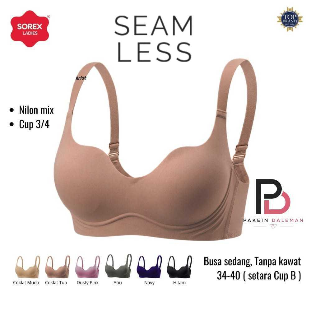 SOREX Bra Sorex Seamless Tanpa Kawat - BH Sorex Seamless Anti Nyeplak Lembut dan Elastis