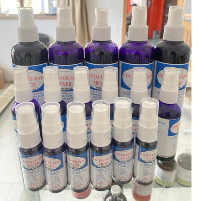 GENTAVER SPRAY- OBAT KUKU PMK, OBAT LUKA LUAR, GUDIK, BELATUNGAN, ANTIBIOTIK Semprot