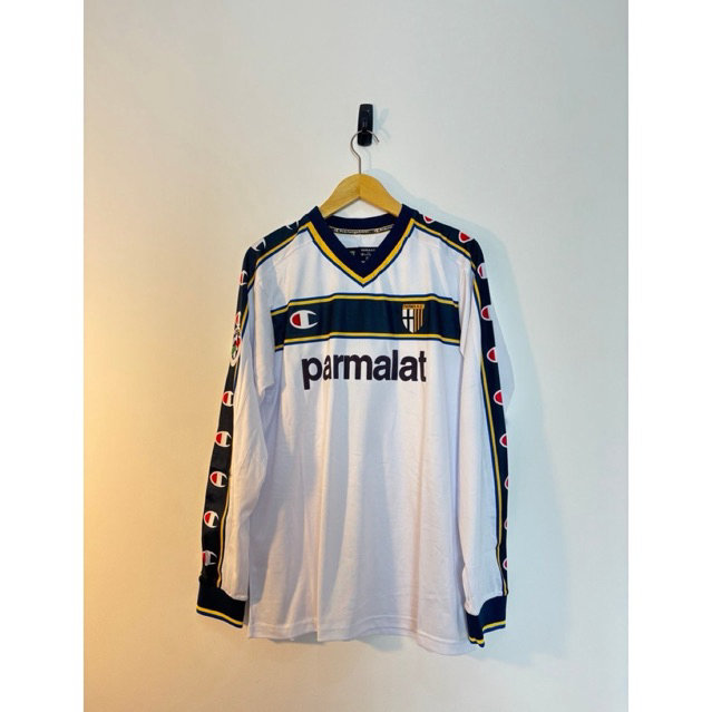 Jersey Long Sleeve Parma Away 2001–2002 ADRIANO 9 – Size XL