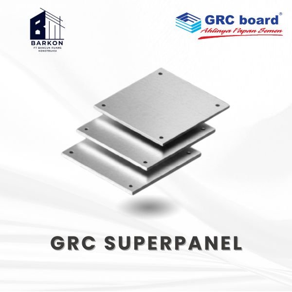 GRC BOARD 9MM 10 MM 12 MM 15 MM 18MM 20MM 1220X2440MM – PAPAN SEMEN FIBER UNTUK FASAD, DINDING, LANT