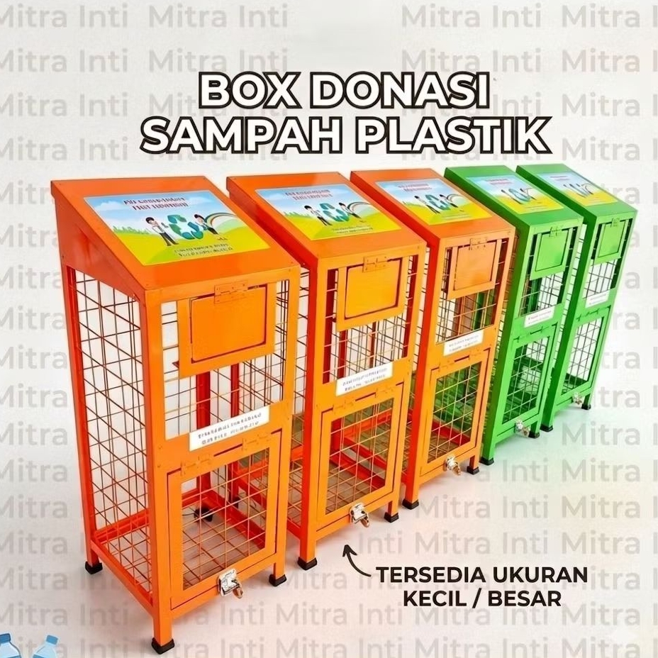 Box Donasi Sampah Plastik Kotak Sampah Donasi Botol Plastik