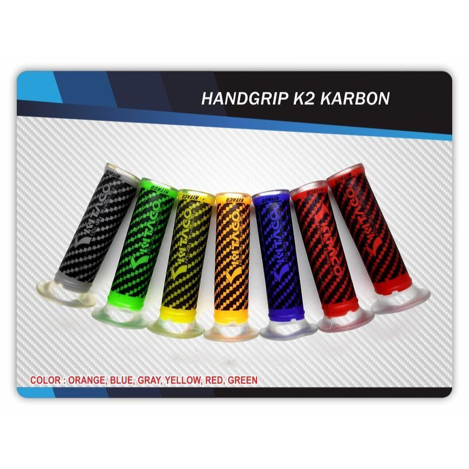 Handgrip K2 Karbon Motor Trail | Grip Stang Universal 22mm