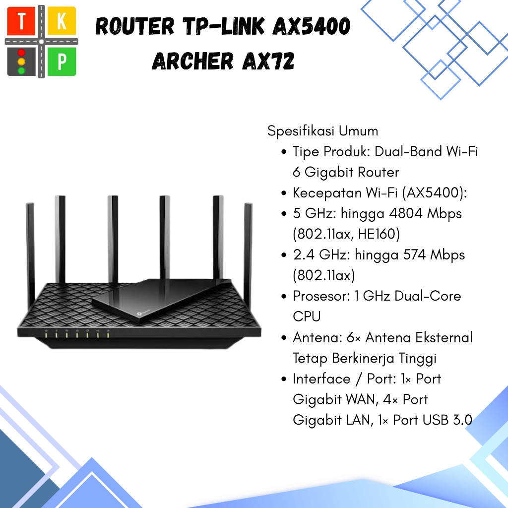 ROUTER TP-LINK AX5400 ARCHER AX72