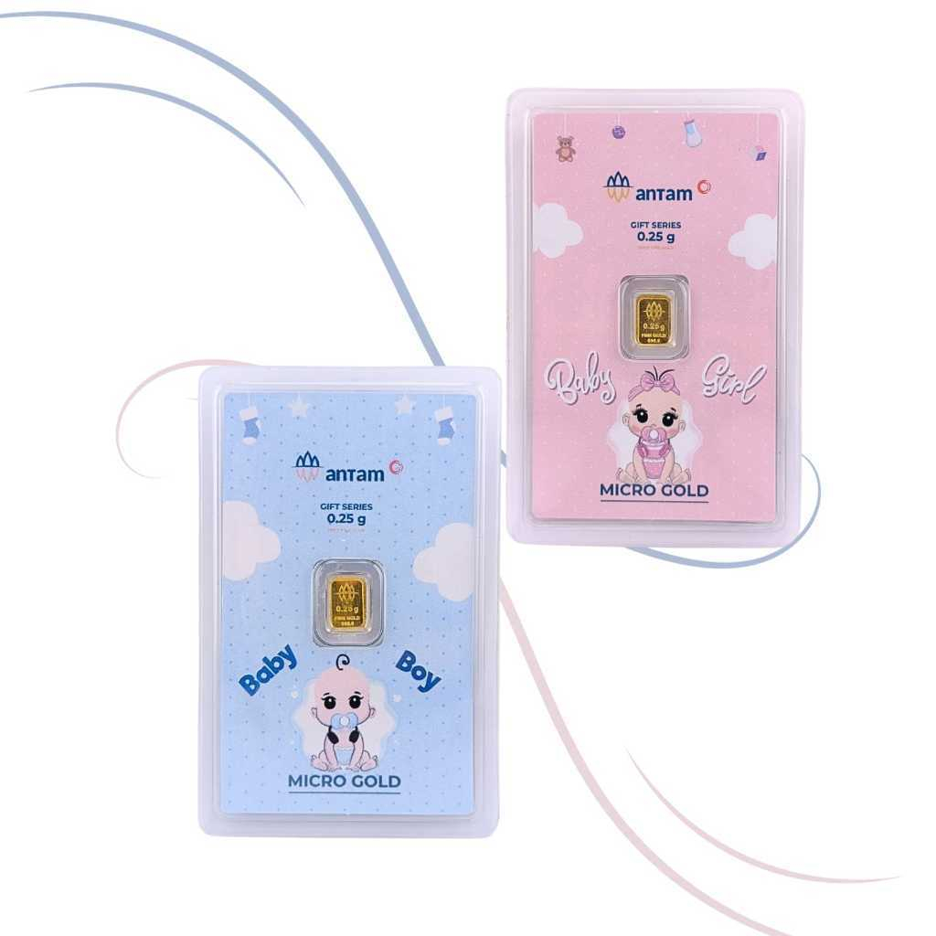 Logam Mulia 0.25 GR gift series ANTAM x HARTADINATA "baby"
