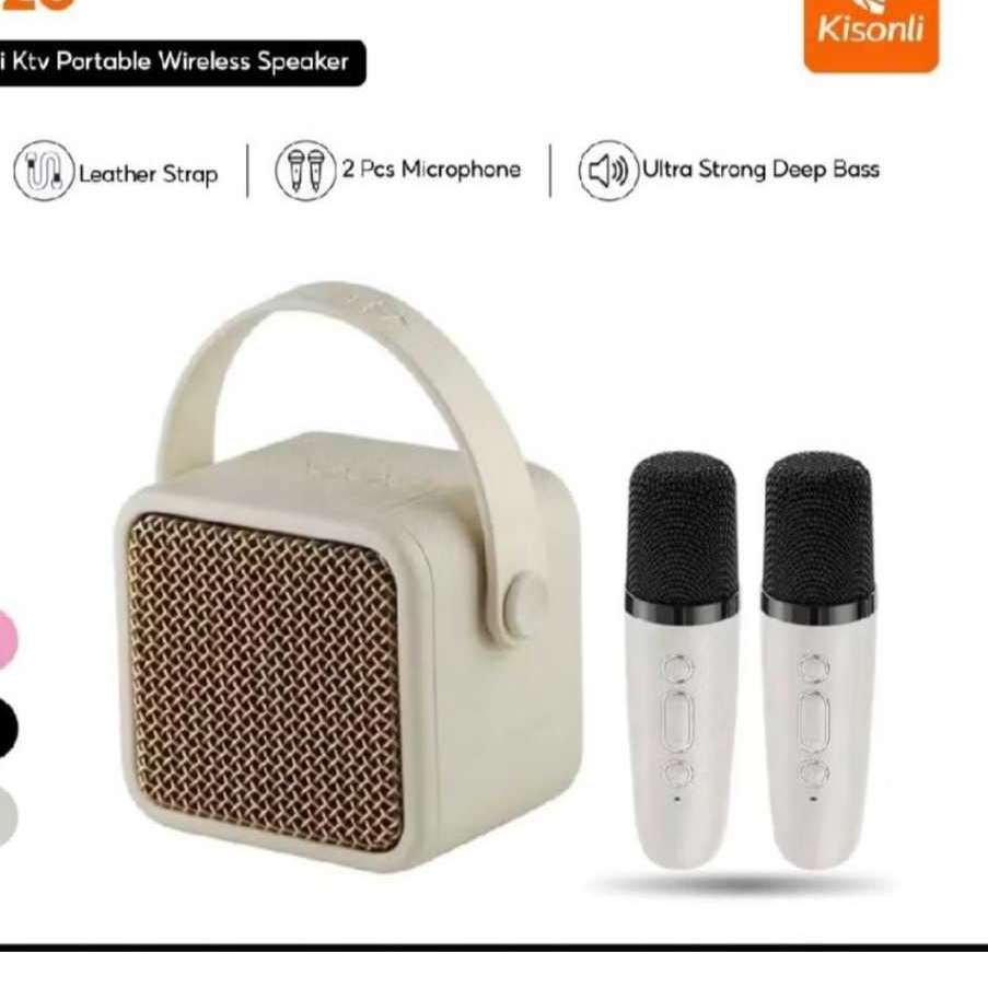 speaker kisonli G23 Speaker bluetooth wireless karoke+microphone mini family ktv