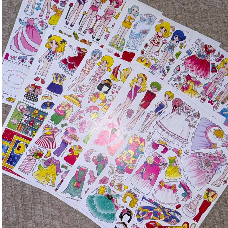 (Stok Baru) Mainan Anak Jadul BP BEPE Bongkar Pasang PAPERDOLLS PAPER DOLLS